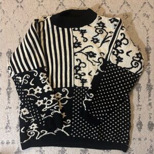 Vintage Alfred dunner patchwork sweater